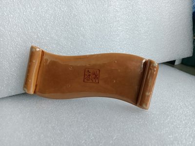 清代矾红墨彩墨床