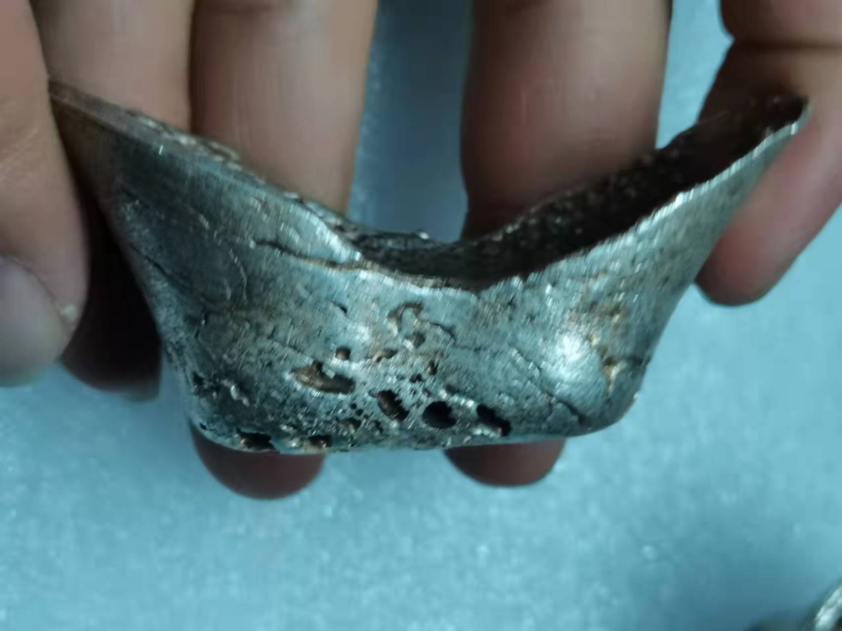 N&C第十九期：老银锭专场 大银锭 金珠挂底 129g