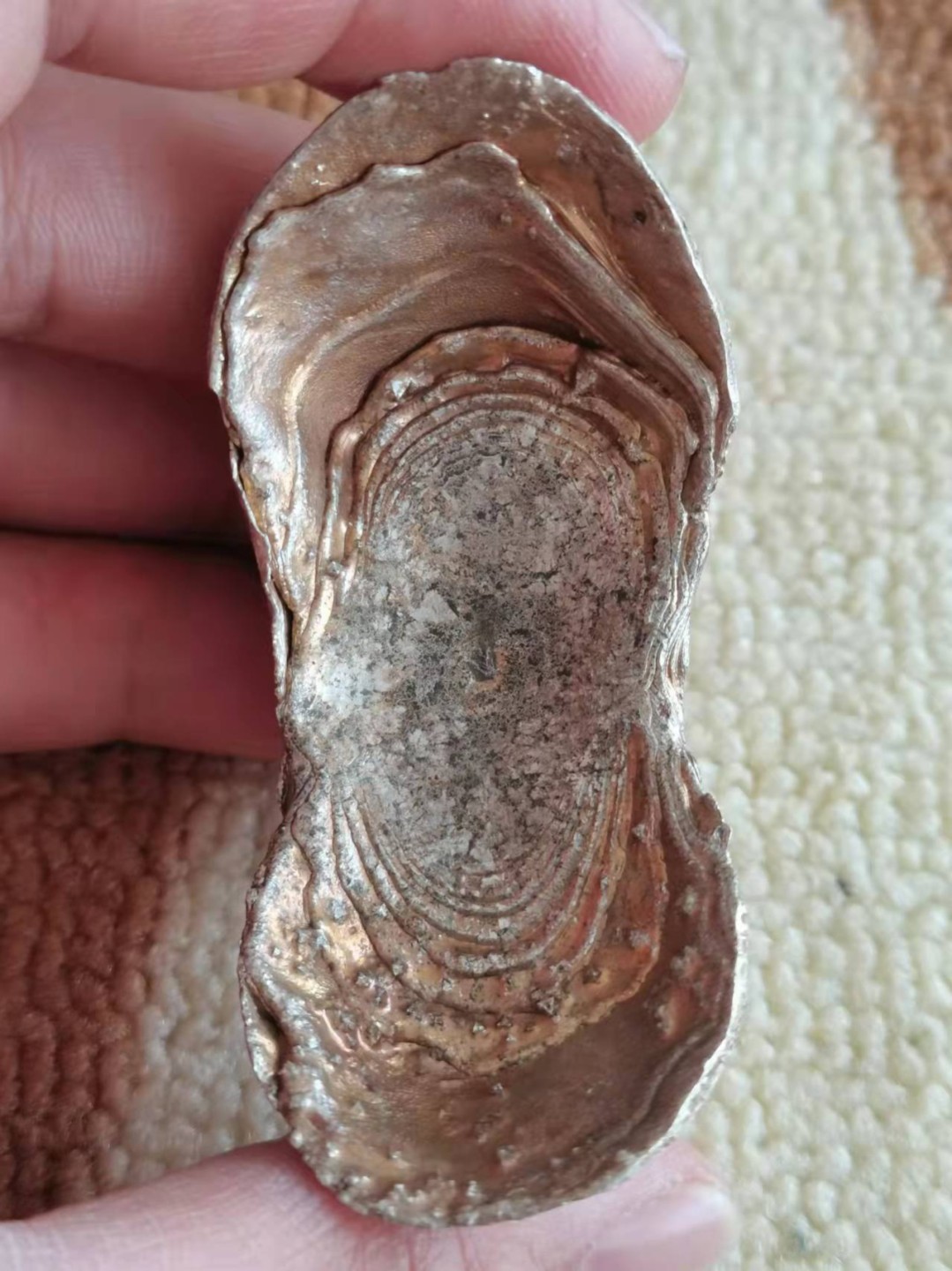 N&C第十九期：老银锭专场 五两大银锭 154.9g 金珠挂底