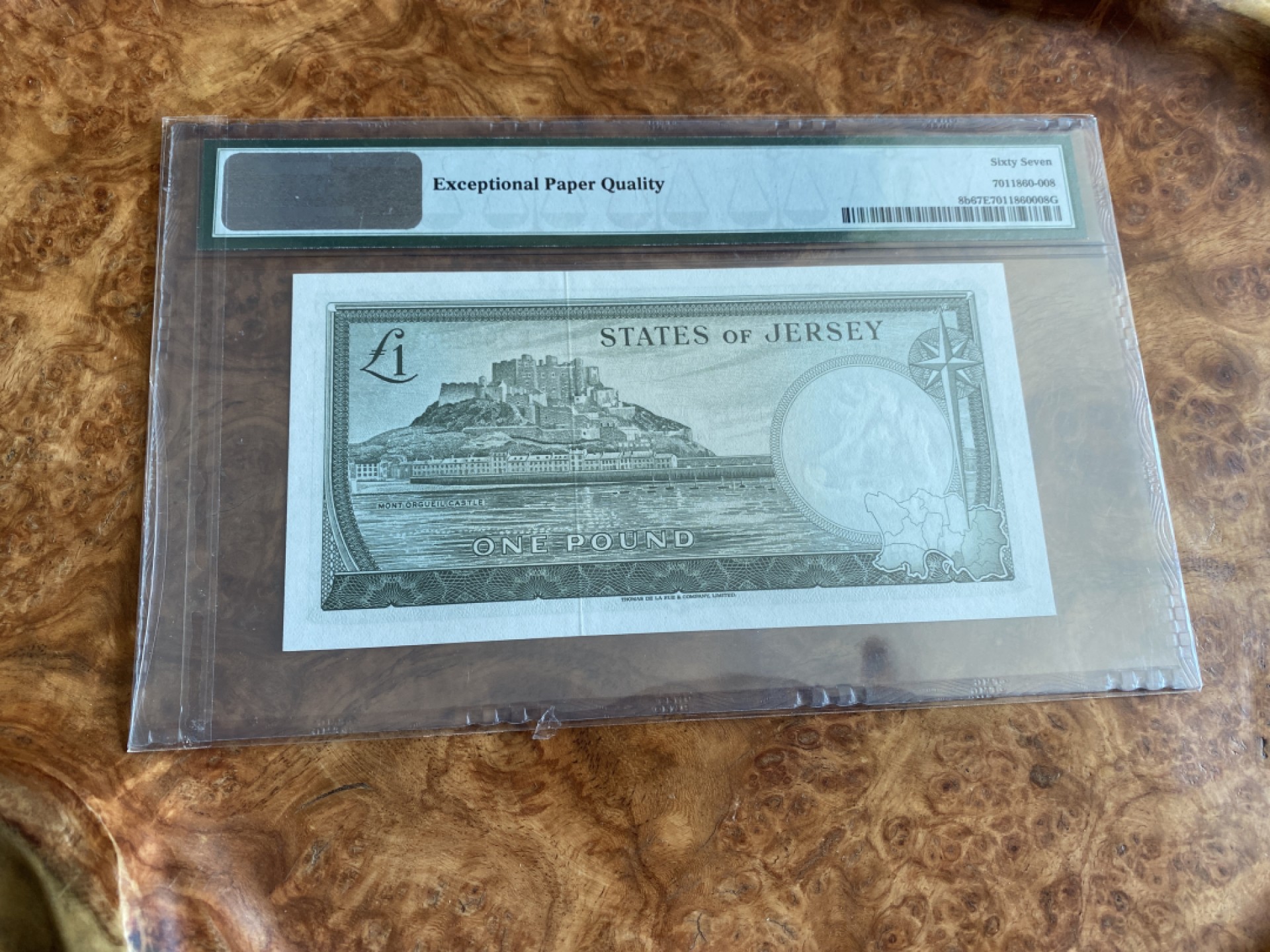 Chase Auction 第6期- - 中外纸币、硬币、民国钞联拍！ 1963年泽西岛1镑，PMG67分，戎装女王！