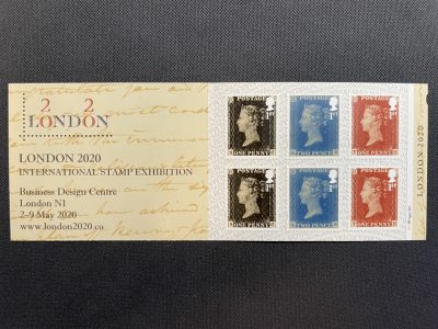【外国邮票】【英国】2020 伦敦世界邮展 小本票 主图为黑便士等邮票 6张 新邮