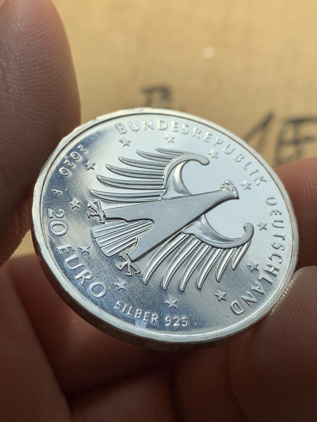 《竞宝斋》第46场-本周日，周一2场连拍（全场顺丰包邮） 2020年德国纪念音乐家贝多芬诞辰250周年18克银币 