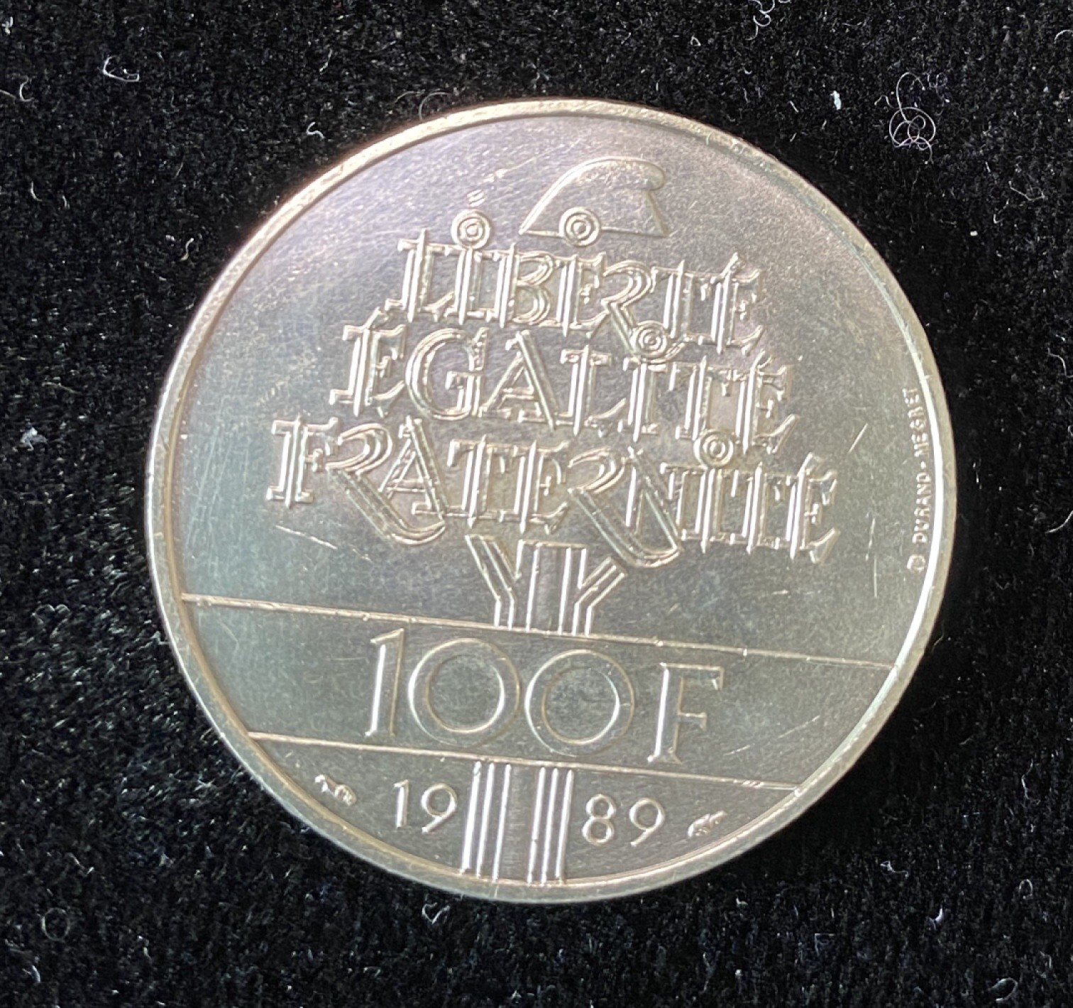 Chase Auction 第6期- - 中外纸币、硬币、民国钞联拍！ 1989年法国100法郎银币！重15克！