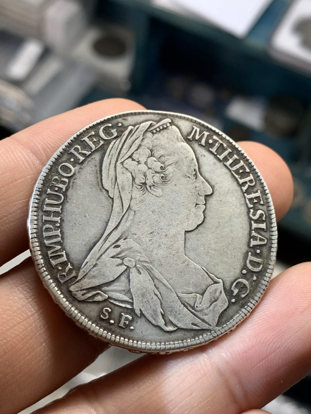 《竞宝斋》第46场-本周日，周一2场连拍（全场顺丰包邮） 奥地利 1780年 大奶妈 年轻头像版 泰勒银币 原味 好细节