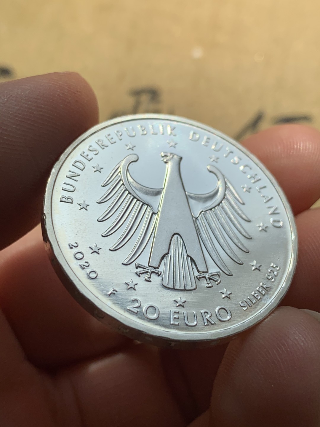 《竞宝斋》第46场-本周日，周一2场连拍（全场顺丰包邮） 2020年德国纪念音乐家贝多芬诞辰250周年18克银币 