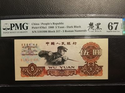 【华誉王者】1966期拍卖 - 317炭黑王 无347 PMG67E 317-5181896