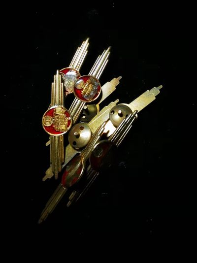 环球拾萃——号角文化小徽章专场拍卖第3期 - 东德人民军卡车运输技能章8枚