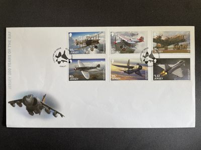 【第13期】莲池邮币国际拍卖 - 【泽西岛】2018 英国皇家空军百年纪念 套票首日封