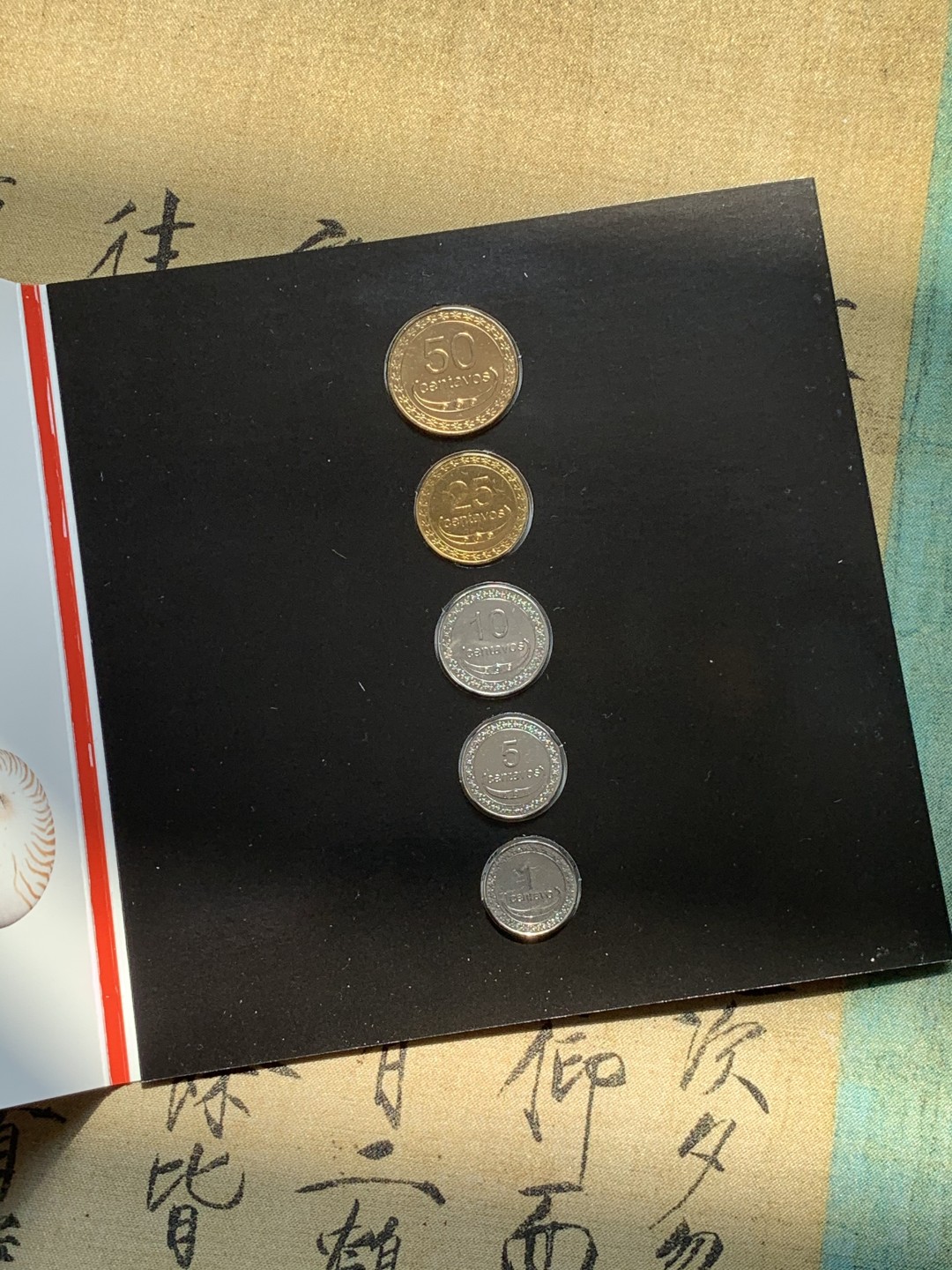 《竞宝斋》第46场-本周日，周一2场连拍（全场顺丰包邮） 东帝汶2004年清年份官方原装5枚套币BU 1分-50分 克劳斯编号MS2 制造量25000套！