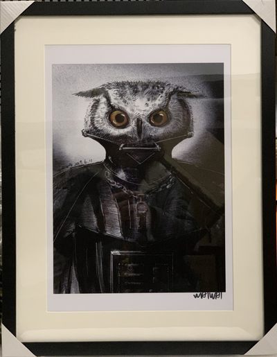 零元拍：歪歪亲笔签名 插画复制画《猫斯维达》仅一张，带精美镜框 - 零元拍：歪歪亲笔签名 插画复制画《猫斯维达》仅一张，带精美镜框