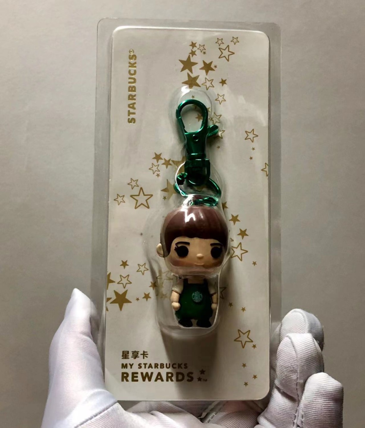 零元拍：星巴克原品全新钥匙扣。星巴克定制款钥匙扣，男孩女孩款。挂在背包或者钥匙上，让你时刻想起心中的她。