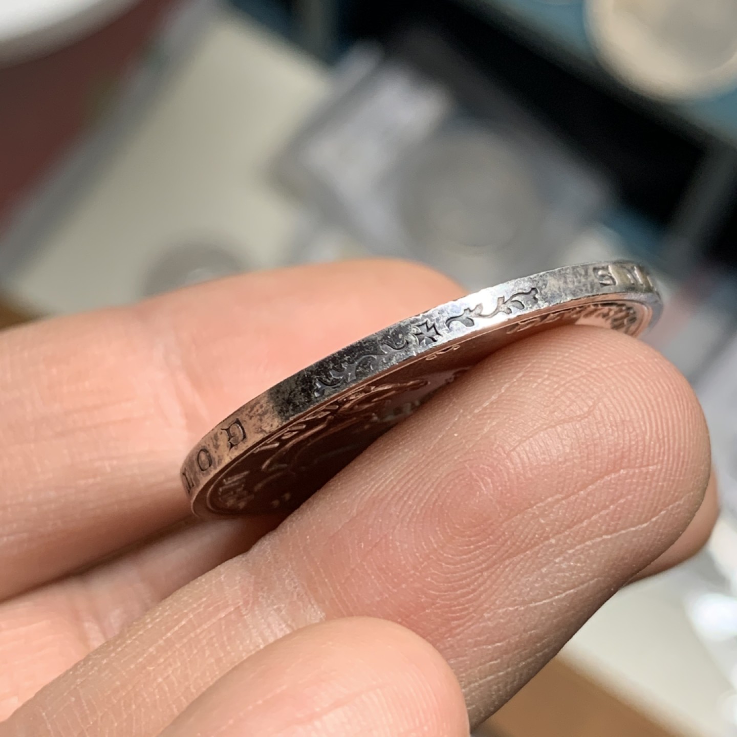 《竞宝斋》第47场-本周日，周一2场连拍（全场不限金额包邮） 原光裸币  车轮光泽极强  1913年德意志帝国普鲁士战胜拿破仑100年纪念币 面值3马克 