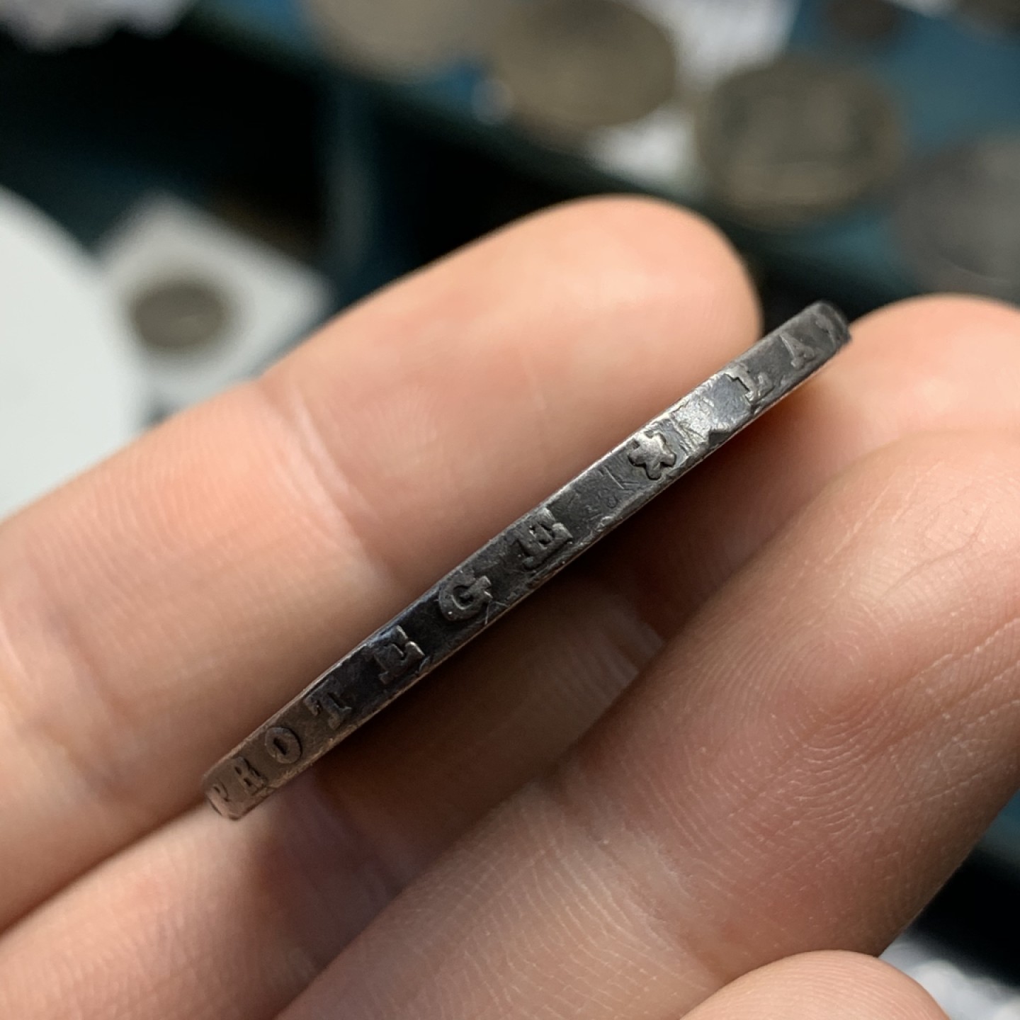 《竞宝斋》第47场-本周日，周一2场连拍（全场不限金额包邮） 法国 1870年 谷物女神 5法郎 银币 原味包浆 难得状态