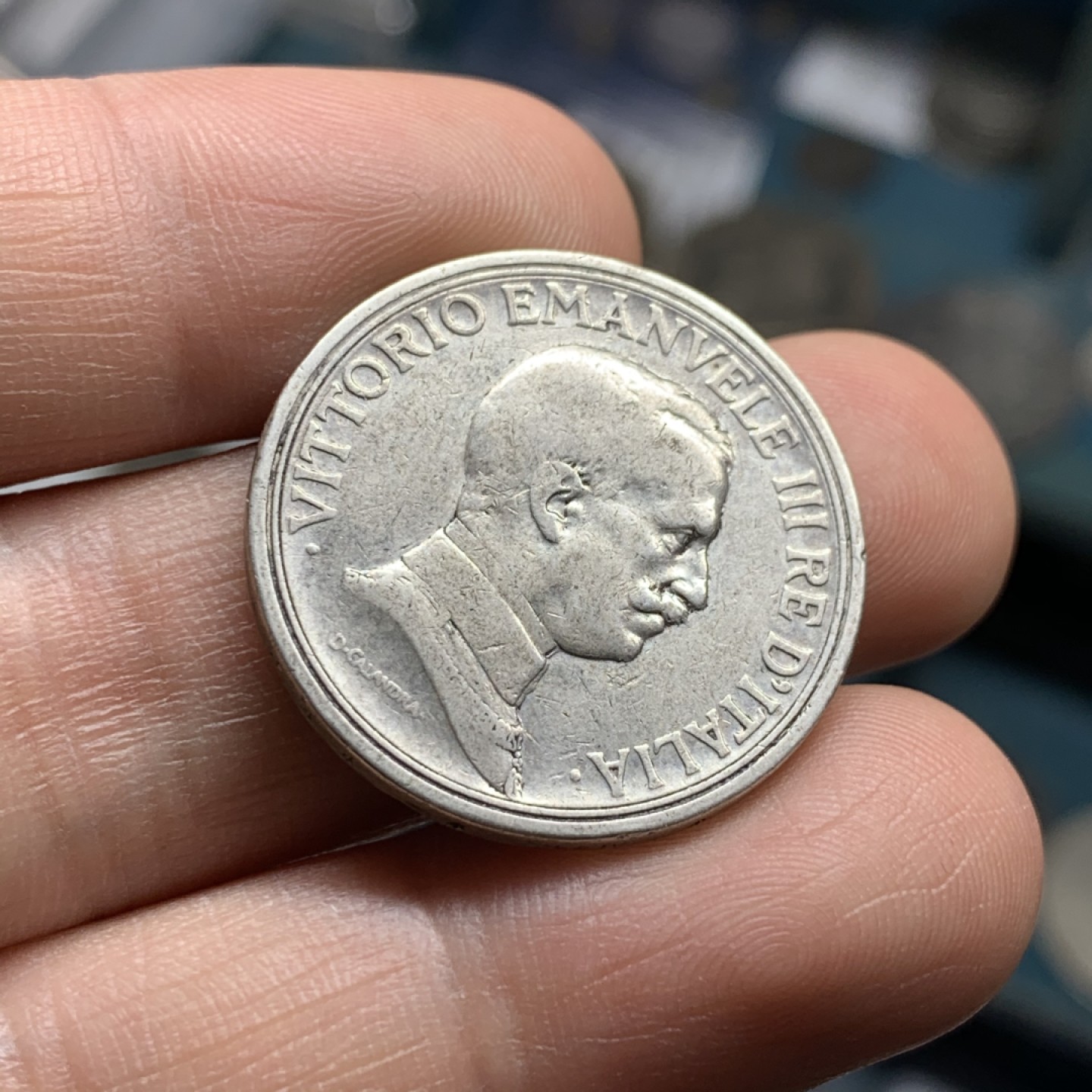 《竞宝斋》第47场-本周日，周一2场连拍（全场不限金额包邮） 意大利 1916年 马车 2里拉 银币 热门品种