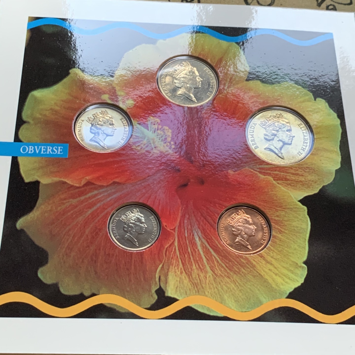 《竞宝斋》第47场-本周日，周一2场连拍（全场不限金额包邮） 英属百慕大地区1993年硬币套装