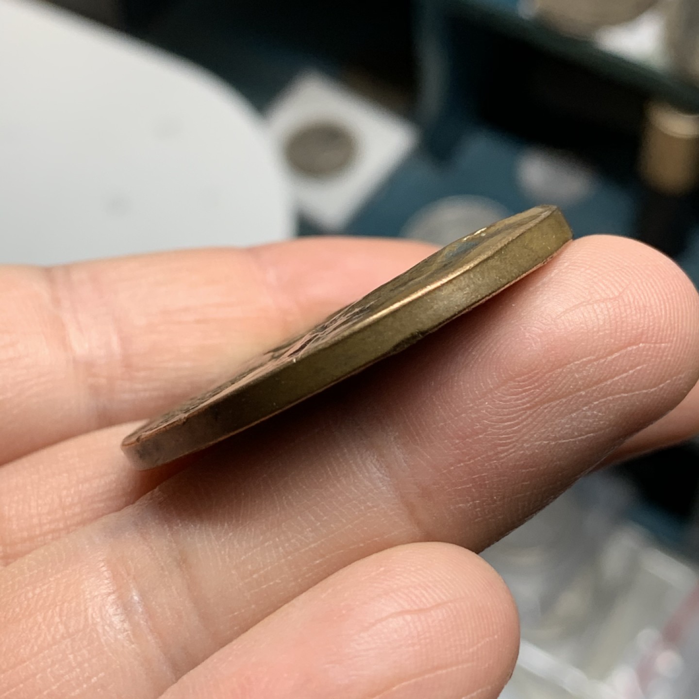 《竞宝斋》第47场-本周日，周一2场连拍（全场不限金额包邮） 1897年德国普鲁士威廉一世诞辰百年大铜章 浮雕 直径40毫米，重32.24g