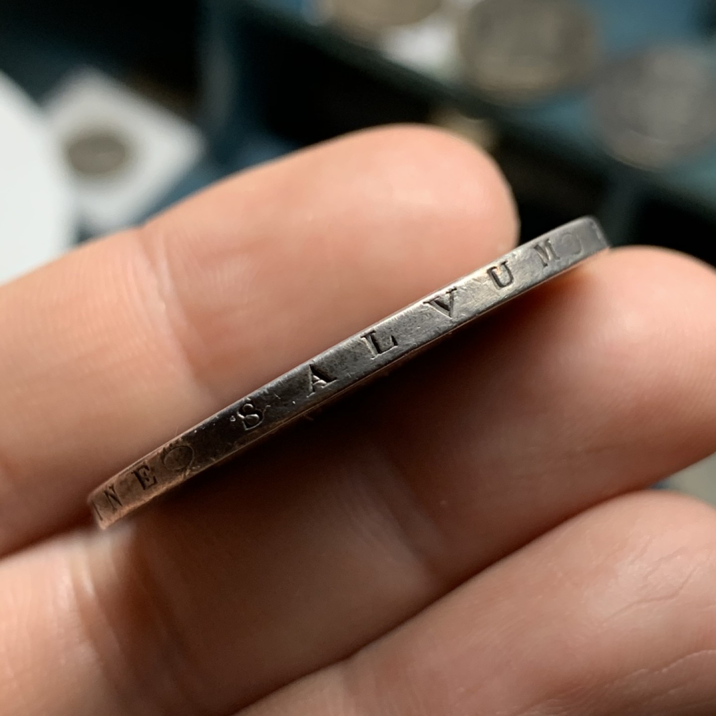 《竞宝斋》第47场-本周日，周一2场连拍（全场不限金额包邮） 法国 1822-A年 巴黎厂 路易十八 5法郎 大银币 热门品种