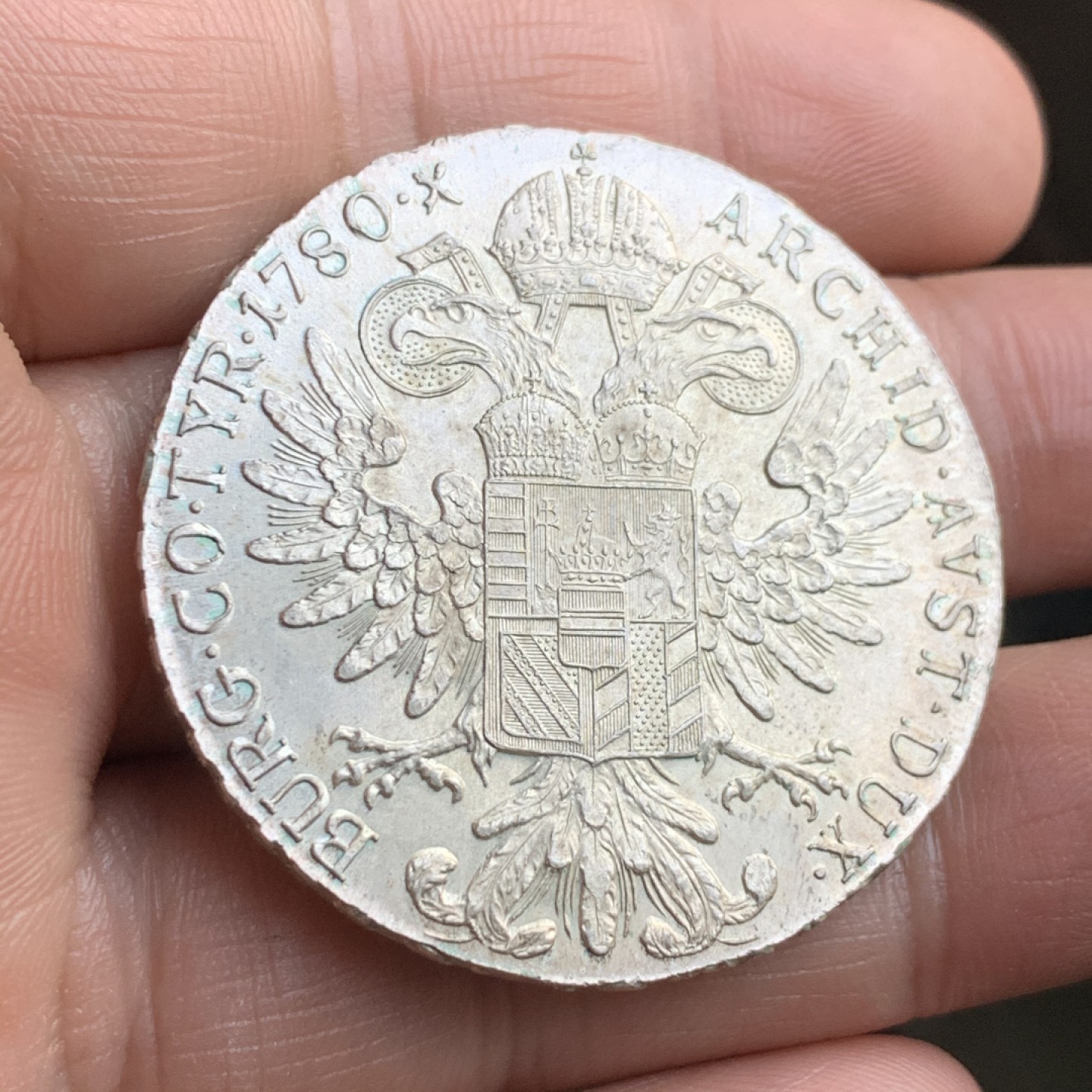 《竞宝斋》第48场-本周日，周一2场连拍（全场不限金额包邮） 奥地利 1780年特蕾莎女皇一泰勒大奶妈银币