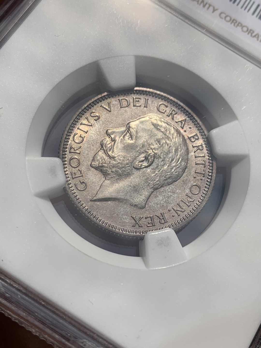 《竞宝斋》第48场-本周日，周一2场连拍（全场不限金额包邮） NGC-PF64 英国1927年乔治五世精制1先令 好包浆精制高分难得！