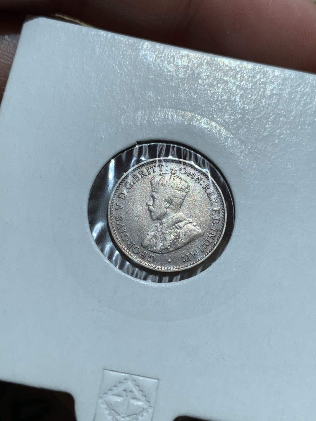 《竞宝斋》第48场-本周日，周一2场连拍（全场不限金额包邮） UNC级好品 英国 1925年 辅币套 乔治五世 澳大利亚先令 便士一套 铜币巧克力包浆 套币玩家值得拥有