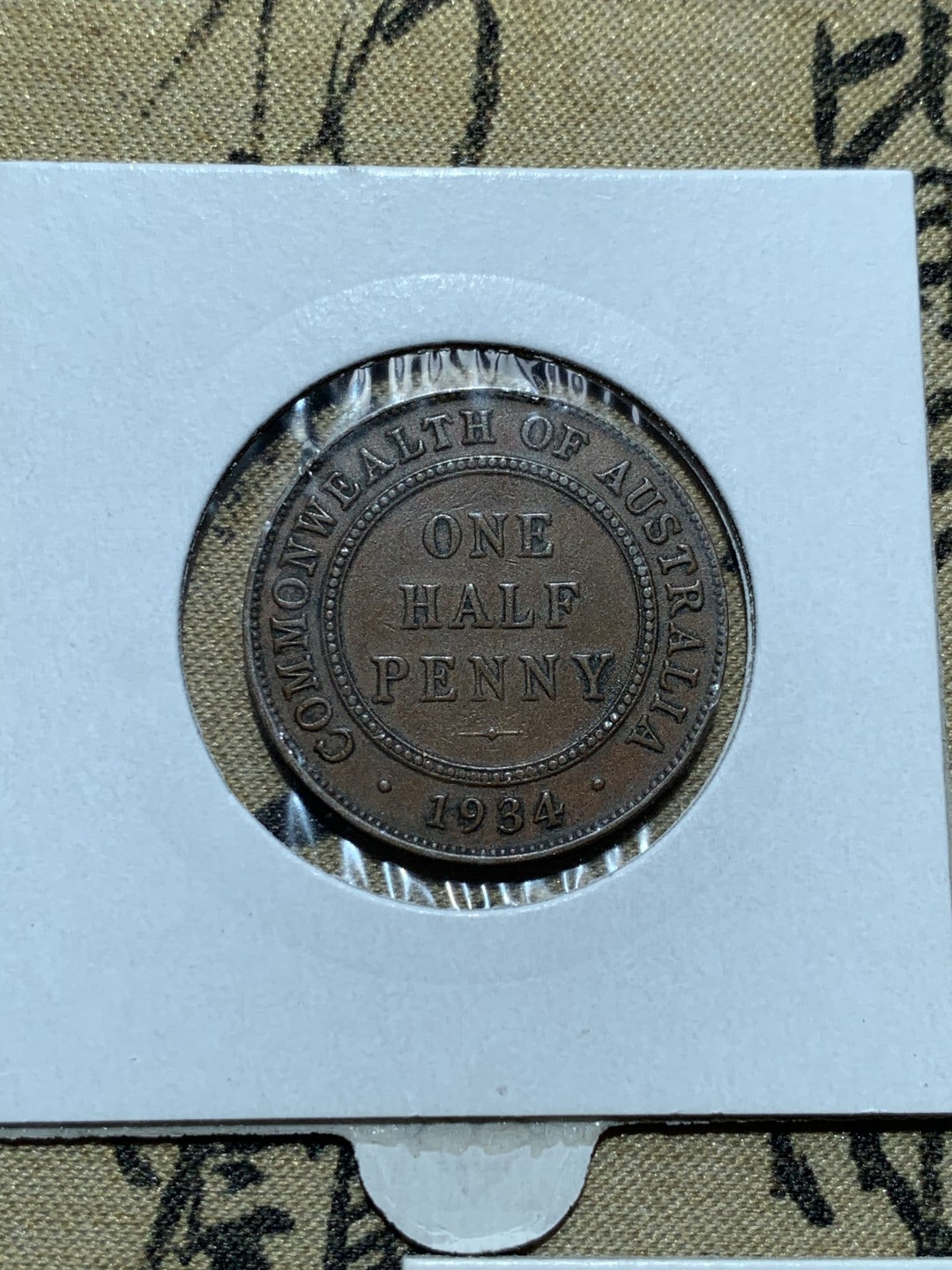 《竞宝斋》第48场-本周日，周一2场连拍（全场不限金额包邮） UNC级好品 英国 1925年 辅币套 乔治五世 澳大利亚先令 便士一套 铜币巧克力包浆 套币玩家值得拥有