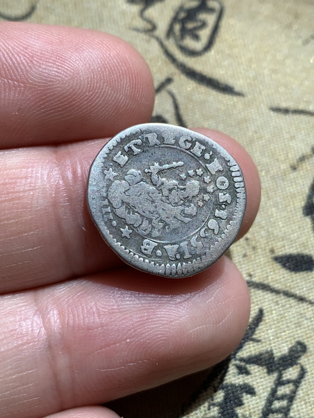 《竞宝斋》第48场-本周日，周一2场连拍（全场不限金额包邮） 意大利 热那亚 1655年 1/17 元   银币