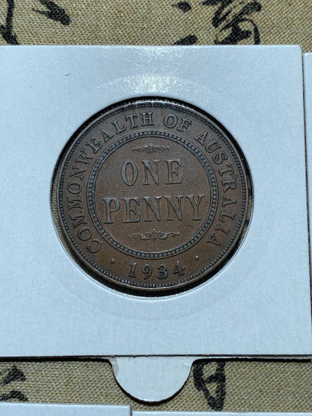 《竞宝斋》第48场-本周日，周一2场连拍（全场不限金额包邮） UNC级好品 英国 1925年 辅币套 乔治五世 澳大利亚先令 便士一套 铜币巧克力包浆 套币玩家值得拥有