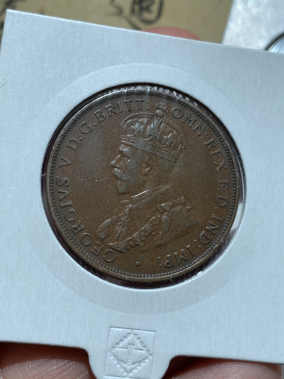 《竞宝斋》第48场-本周日，周一2场连拍（全场不限金额包邮） UNC级好品 英国 1925年 辅币套 乔治五世 澳大利亚先令 便士一套 铜币巧克力包浆 套币玩家值得拥有