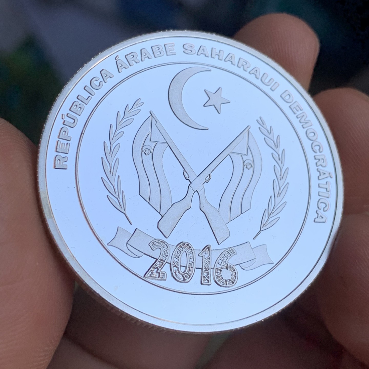 《竞宝斋》第48场-本周日，周一2场连拍（全场不限金额包邮） 西撒哈拉 2016 埃及文化 25P 精制 银币999银  30.1克 非常的精美