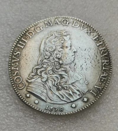 意大利1678年佛罗伦萨科西莫三世·德·美第奇大银币