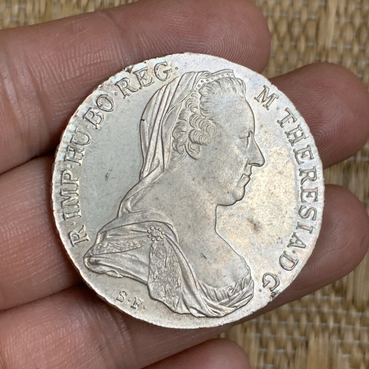 《竞宝斋》第48场-本周日，周一2场连拍（全场不限金额包邮） 奥地利 1780年特蕾莎女皇一泰勒大奶妈银币