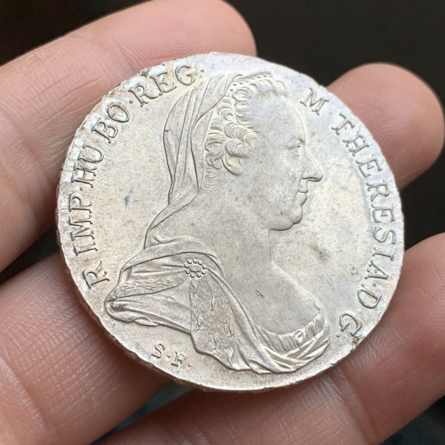 《竞宝斋》第48场-本周日，周一2场连拍（全场不限金额包邮） 奥地利 1780年特蕾莎女皇一泰勒大奶妈银币