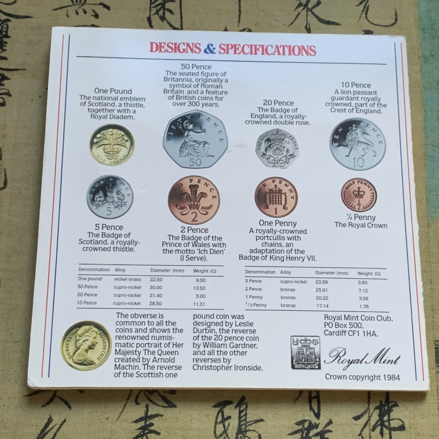 《竞宝斋》第48场-本周日，周一2场连拍（全场不限金额包邮） 英国1984年清年份官方原装套币BU 半便士-1磅共8枚 克劳斯编号MS105