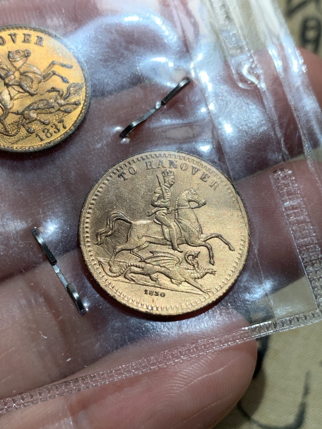 《竞宝斋》第48场-本周日，周一2场连拍（全场不限金额包邮） （TOKEN-2枚一组）英国 维多利亚 登基纪年 铜币 token 一对