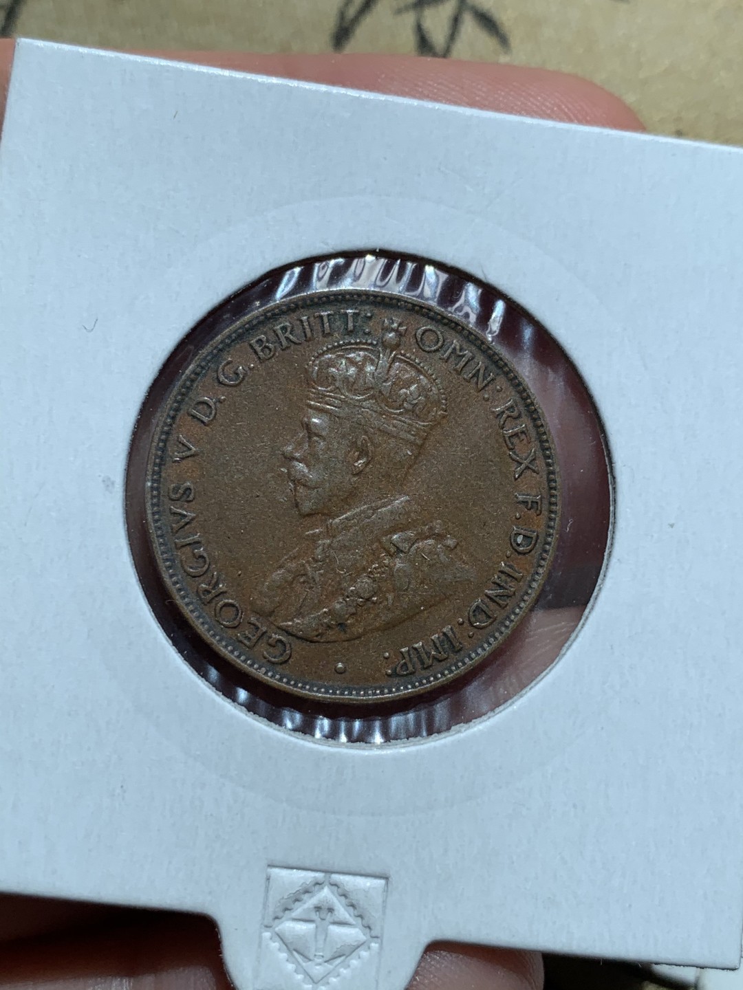 《竞宝斋》第48场-本周日，周一2场连拍（全场不限金额包邮） UNC级好品 英国 1925年 辅币套 乔治五世 澳大利亚先令 便士一套 铜币巧克力包浆 套币玩家值得拥有