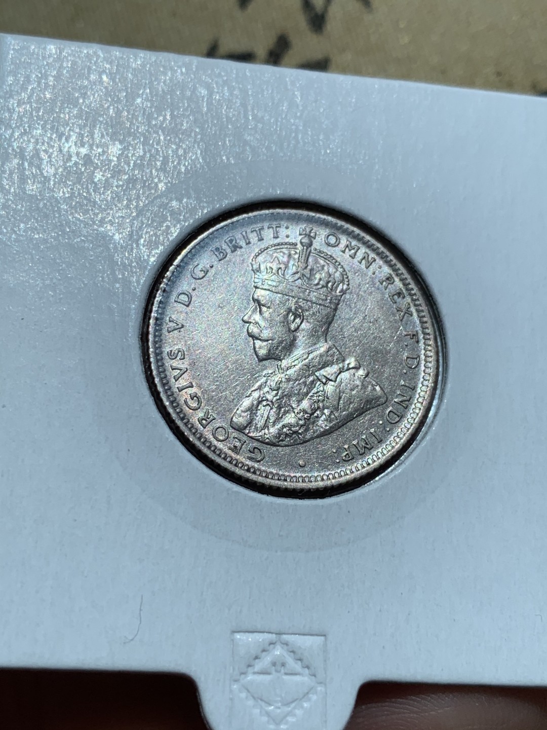 《竞宝斋》第48场-本周日，周一2场连拍（全场不限金额包邮） UNC级好品 英国 1925年 辅币套 乔治五世 澳大利亚先令 便士一套 铜币巧克力包浆 套币玩家值得拥有