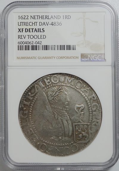 【雨安收藏】第010期 世界各国币章 0元起 晚上7:30 - 世界Netherlands	荷兰王国泰勒乌特勒支省1622年 NGC-XF