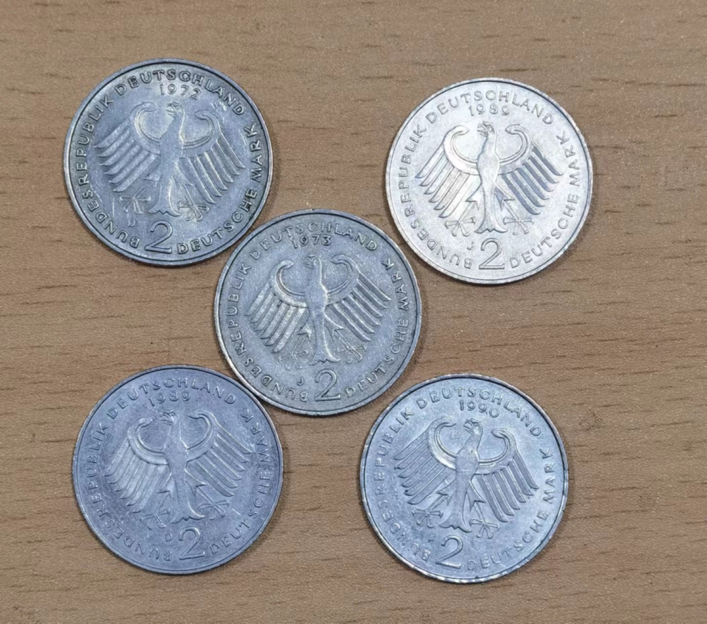 北京马甸外币专卖微拍第七十三期，非贵金属外国纪念币，流通币专场，陆续上新欢迎光临 德国2马克纪念币