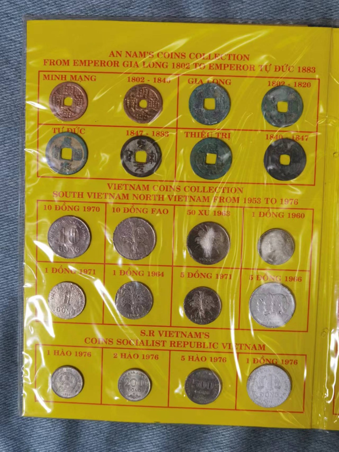 北京马甸外币专卖微拍第七十三期，非贵金属外国纪念币，流通币专场，陆续上新欢迎光临      越南钱币旅游纪念册，坐洋为复制品，其他均为真品，品相如图 