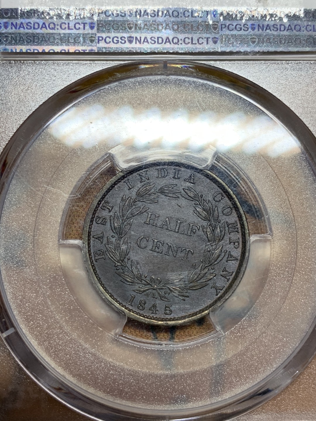 《竞宝斋》第49场-本周日，周一2场连拍（全场不限金额包邮） PCGS-MS63BN 海峡1845年1/2分首年好品少，SA20年拍卖510刀