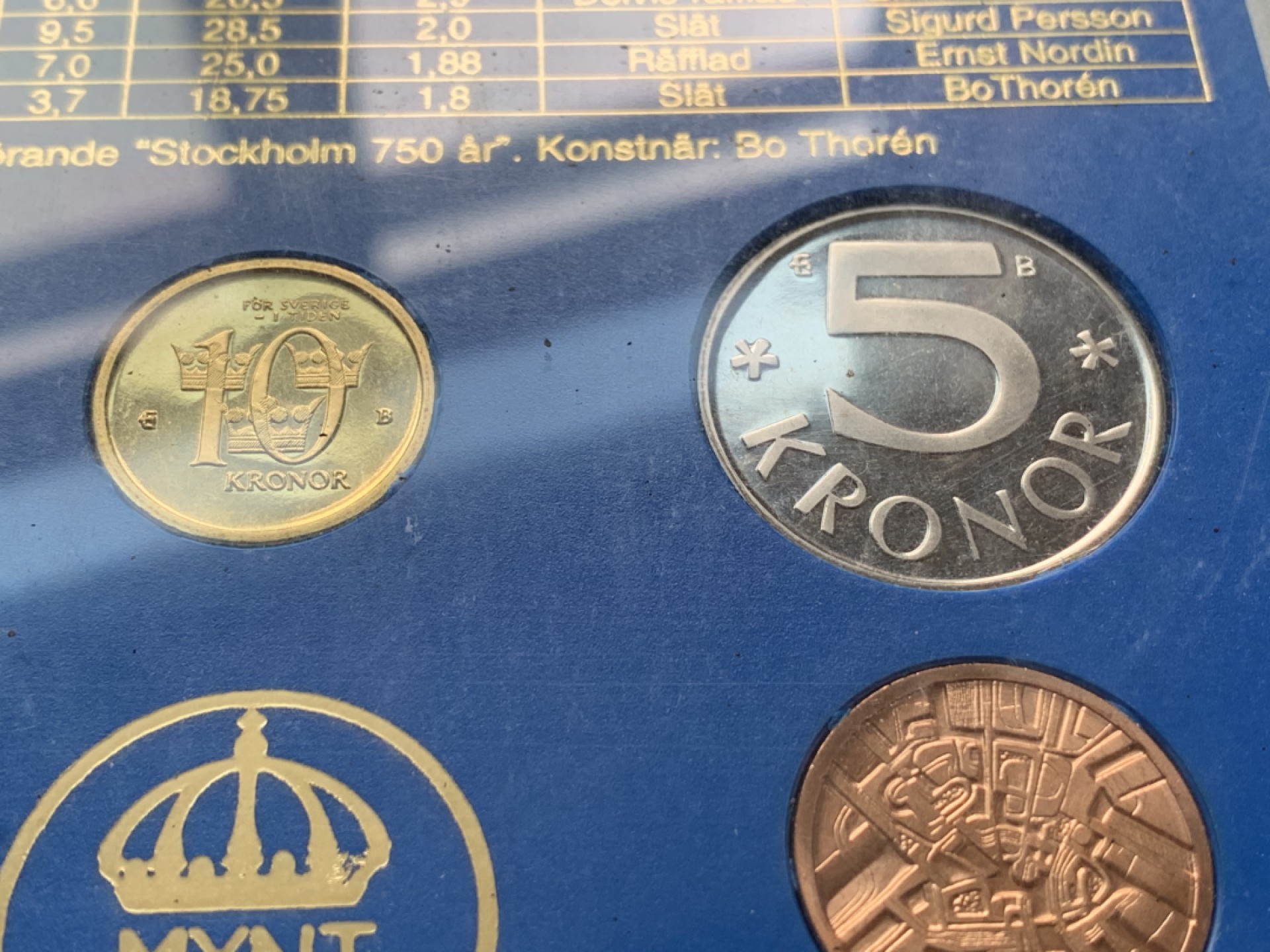 《竞宝斋》第49场-本周日，周一2场连拍（全场不限金额包邮） 瑞典2002年封装5枚套币一套