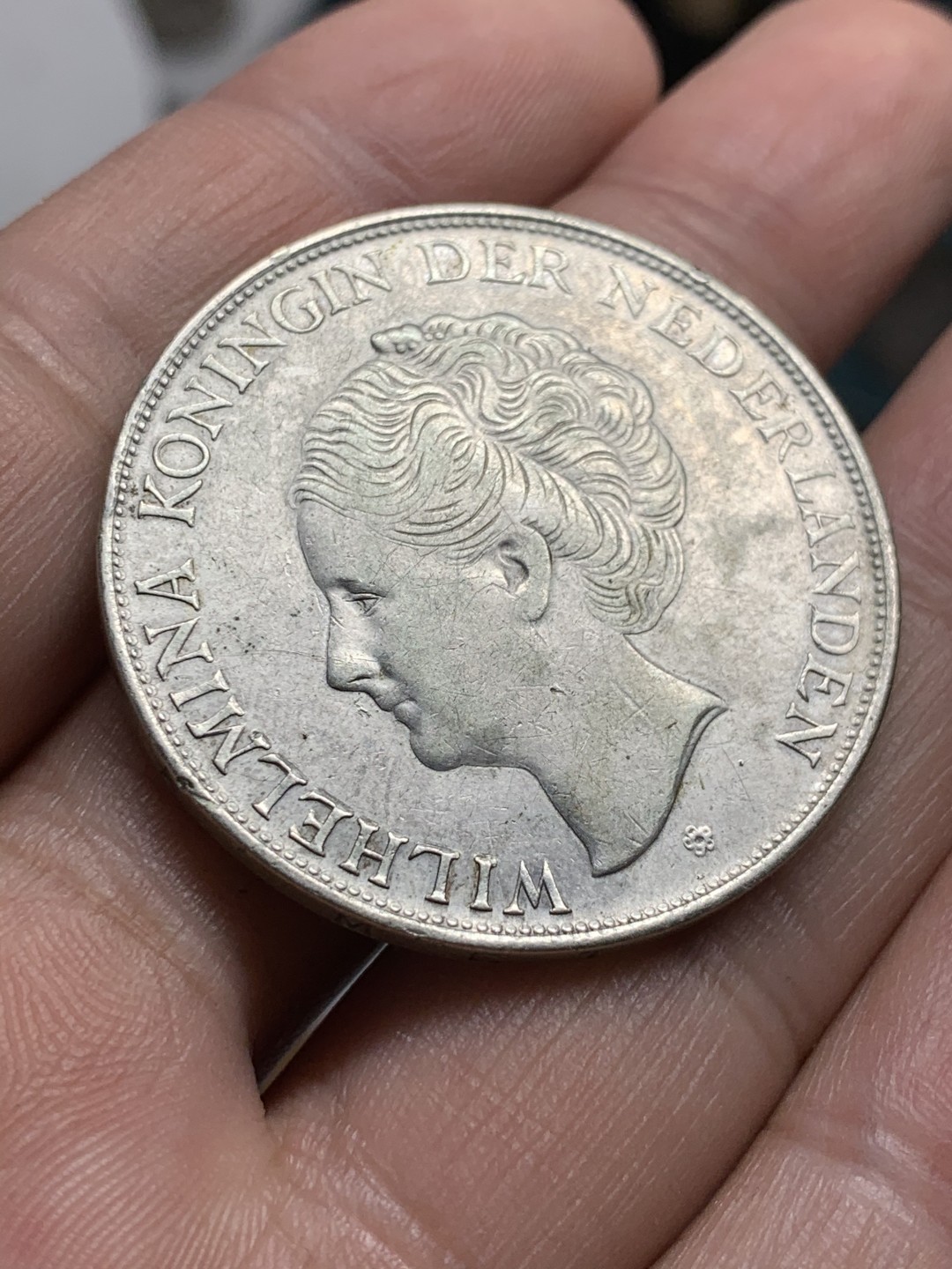 《竞宝斋》第49场-本周日，周一2场连拍（全场不限金额包邮） 荷属库拉索1944年威廉米娜女王2.5盾大银币