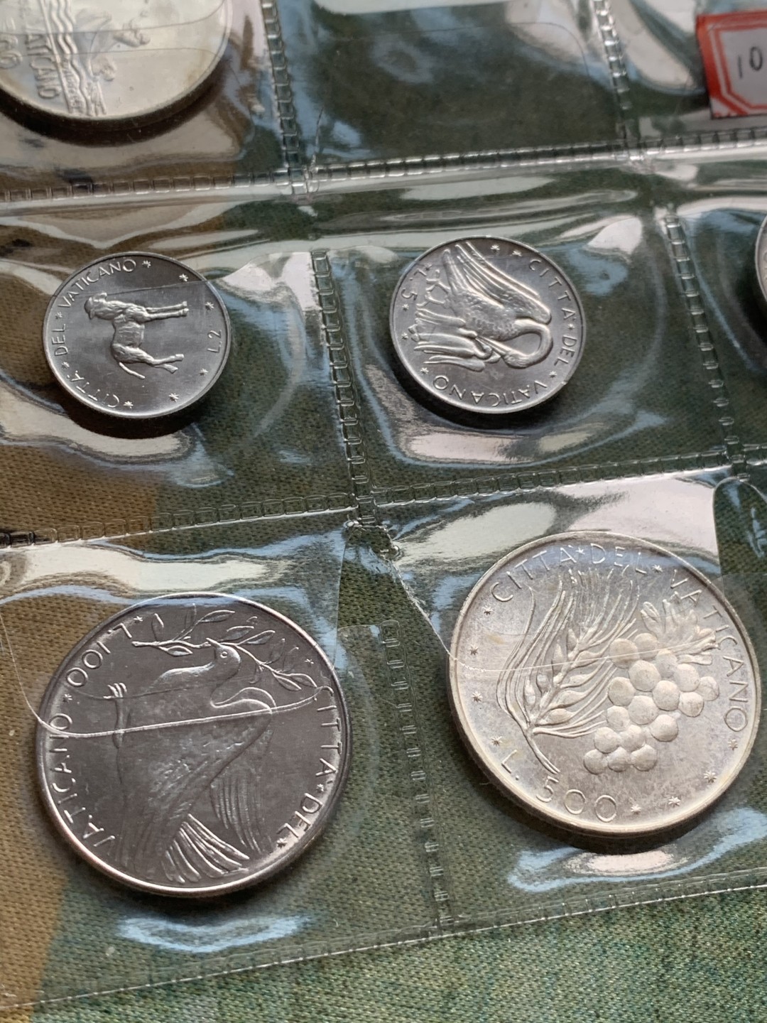 《竞宝斋》第49场-本周日，周一2场连拍（全场不限金额包邮） 梵蒂冈1976年8枚套和1978年7枚套，2枚500里拉为银币