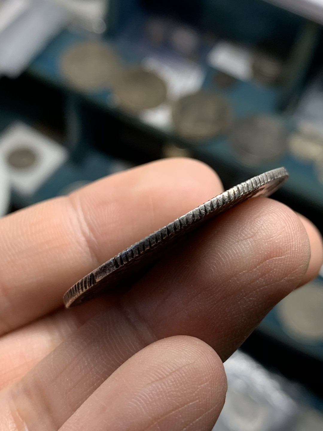 《竞宝斋》第49场-本周日，周一2场连拍（全场不限金额包邮） 德国 1748年 吕贝克 自由市 32先令 大银币 原味包浆 状态不错