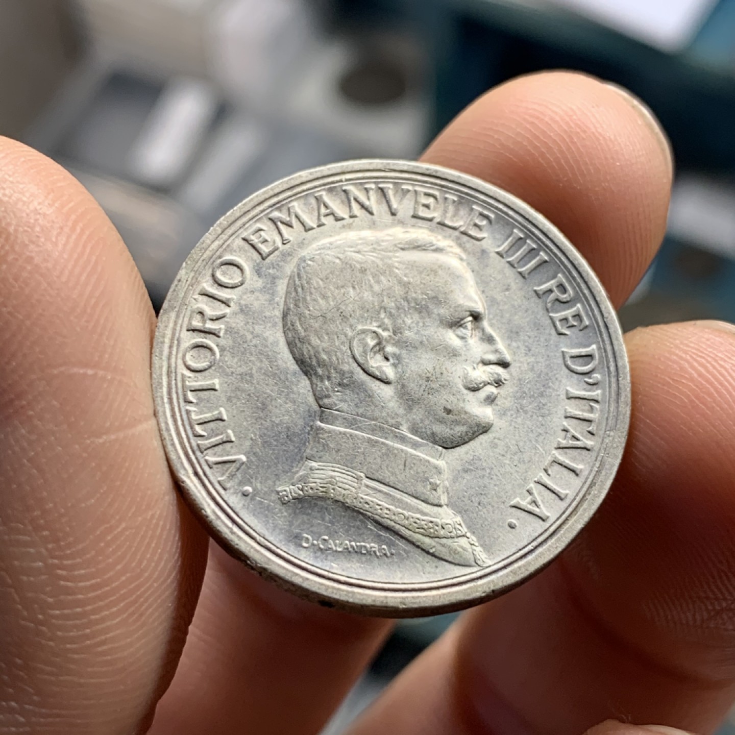 《竞宝斋》第49场-本周日，周一2场连拍（全场不限金额包邮） 意大利 1915年 马车 2里拉 银币 热门品种  细节非常的好