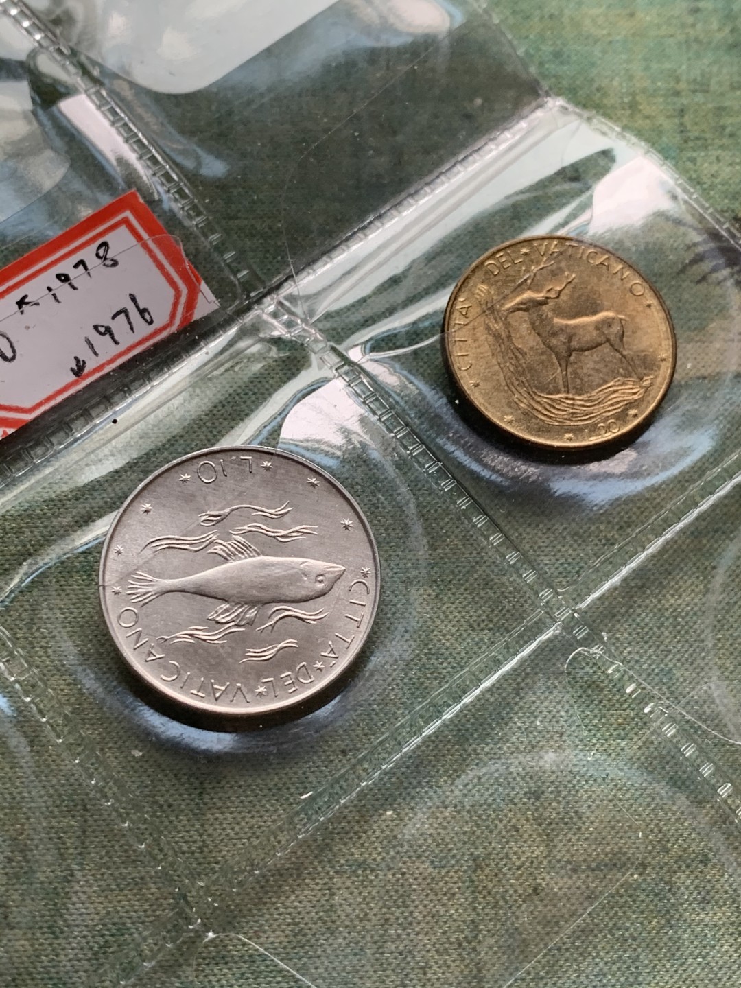 《竞宝斋》第49场-本周日，周一2场连拍（全场不限金额包邮） 梵蒂冈1976年8枚套和1978年7枚套，2枚500里拉为银币