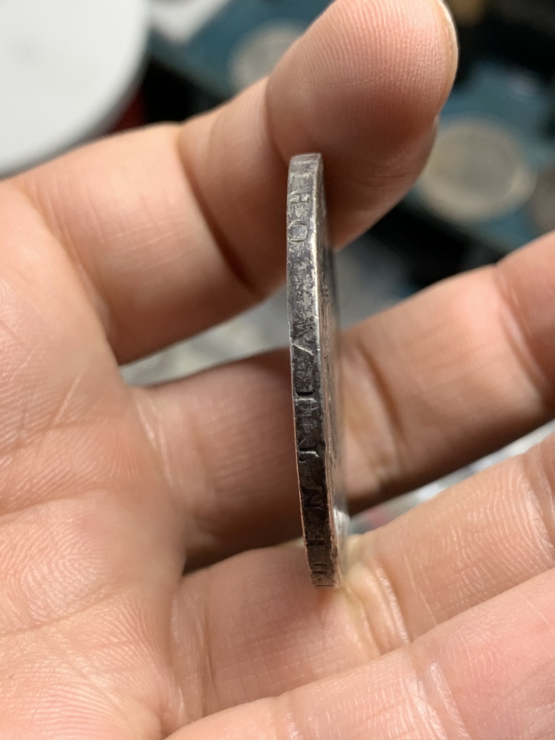 《竞宝斋》第49场-本周日，周一2场连拍（全场不限金额包邮） 1818年意大利两西西里王国波旁王朝费迪南多一世120G原味  大银币