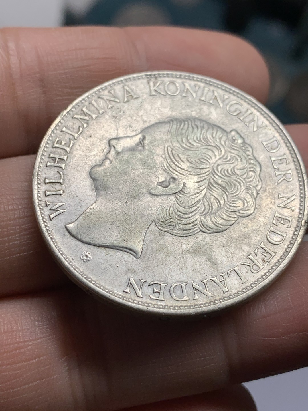 《竞宝斋》第49场-本周日，周一2场连拍（全场不限金额包邮） 荷属库拉索1944年威廉米娜女王2.5盾大银币