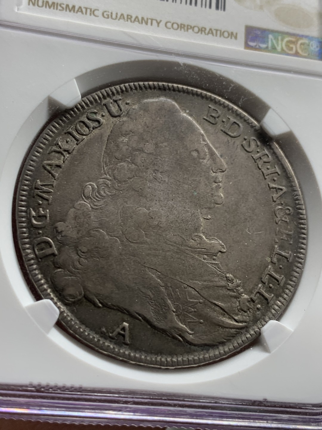 《竞宝斋》第49场-本周日，周一2场连拍（全场不限金额包邮） Ngc- Vf 25 德国 1774A 巴伐利亚抱婴泰勒 状态不错，不像25应该的样子