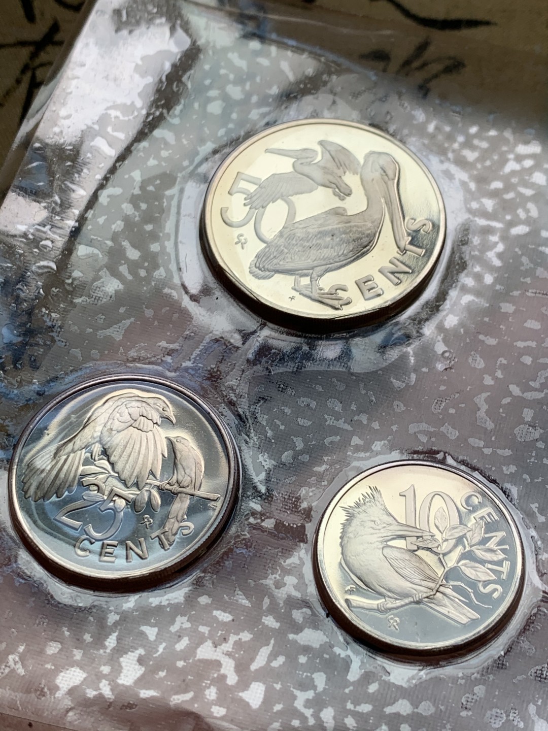 《竞宝斋》第49场-本周日，周一2场连拍（全场不限金额包邮） 英属 维京群岛  1973年 盒装 6枚装套币  含一枚25.7克925大银币  原封未氧化 状态一流